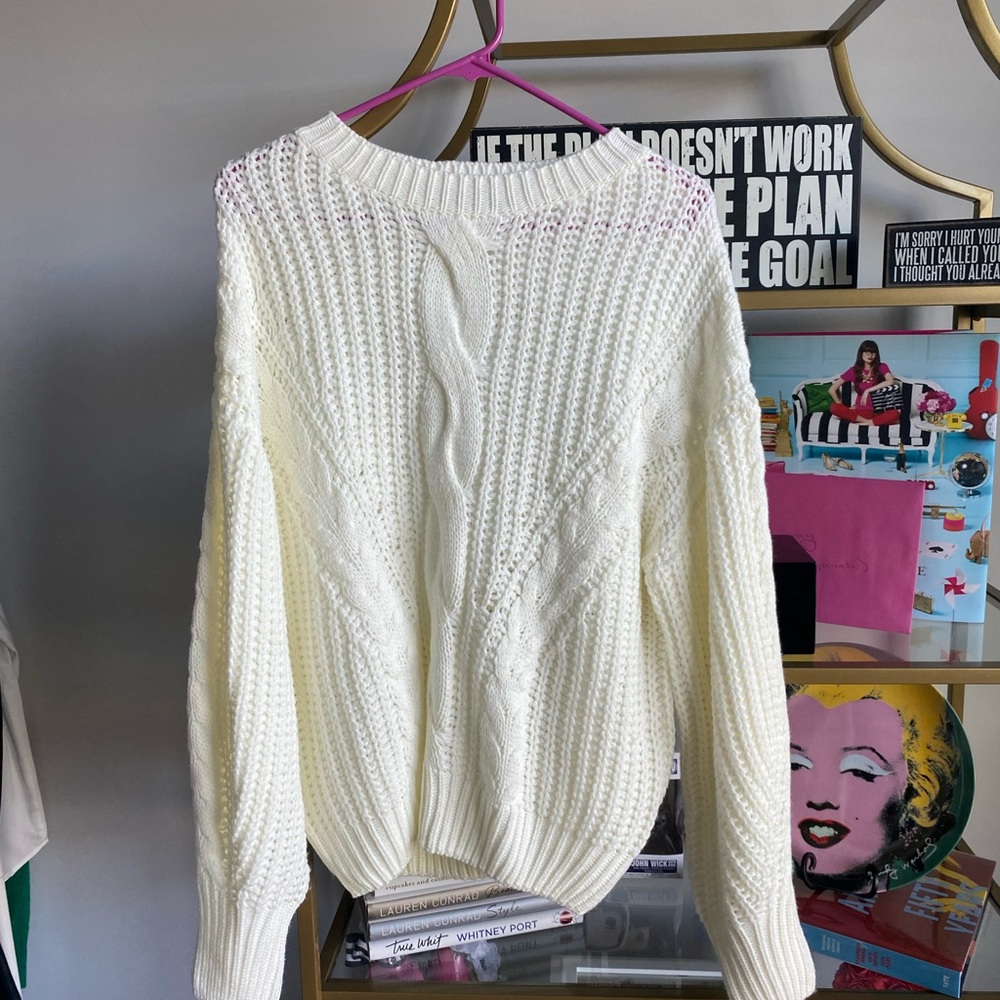 Shein sweater white